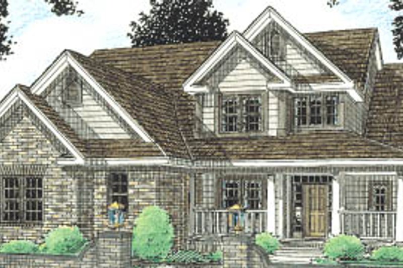 Dream House Plan - Traditional Exterior - Front Elevation Plan #20-230