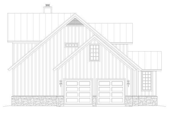 Exterior - Other Elevation 1 for Farmhouse House Plan #932-137 - 3 bed, 2.5 bath