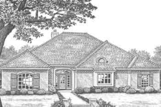 Exterior - Front Elevation for Traditional House Plan #310-300 - 3 bed, 2 bath