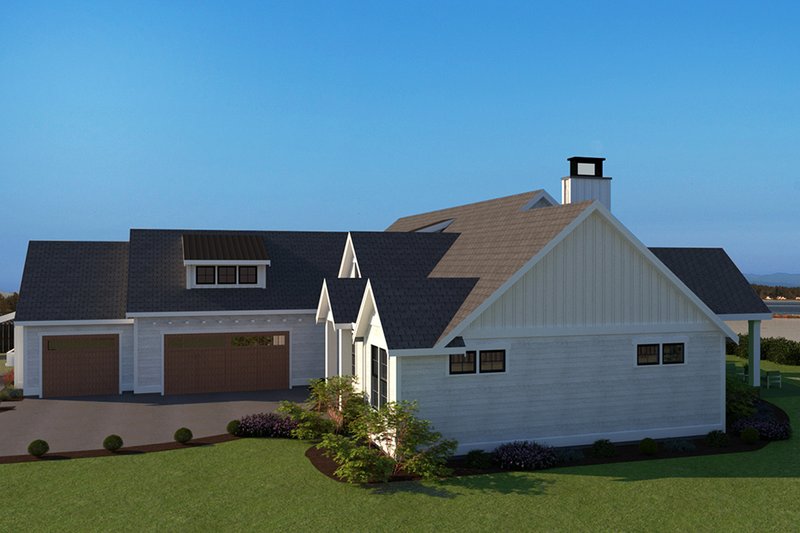 Dream House Plan - Right Side Elevation