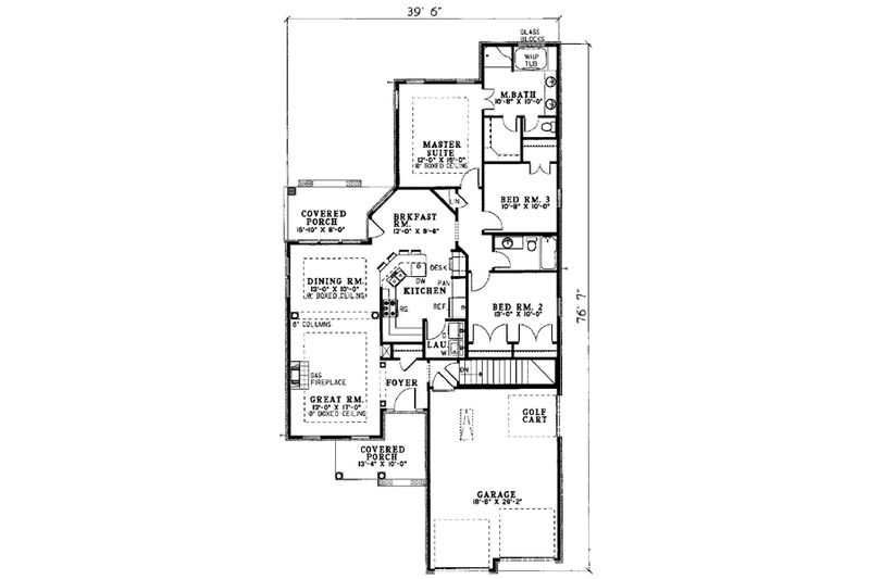 House Plan Design - Floor Plan - Other Floor for Traditional House Plan #17-191 - 3 bed, 2 bath