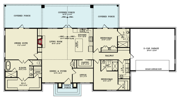 Farmhouse Floor Plan - Main Floor Plan #119-470