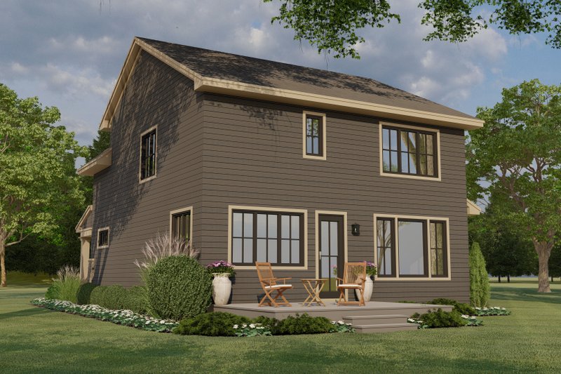 Home Plan - Exterior - Rear Elevation 1 for Traditional House Plan #51-1192 - 4 bed, 2.5 bath