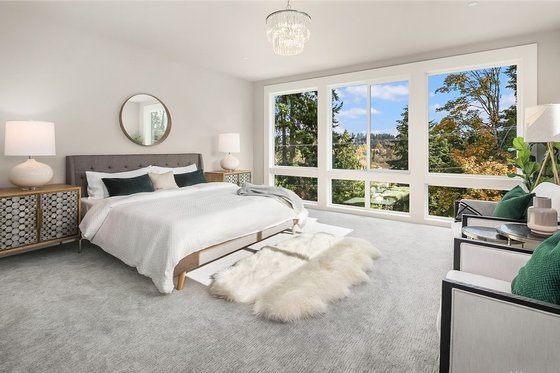 Interior - Master Bedroom for Contemporary House Plan #1066-62 - 4 bed, 3.5 bath