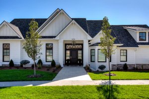 Home Plan - Exterior - Front Elevation for Farmhouse House Plan #70-1549 - 4 bed, 3 bath