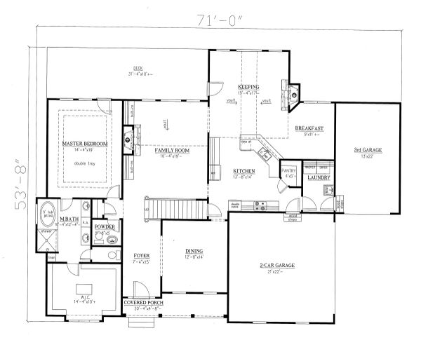 Traditional Floor Plan - Main Floor Plan #437-118