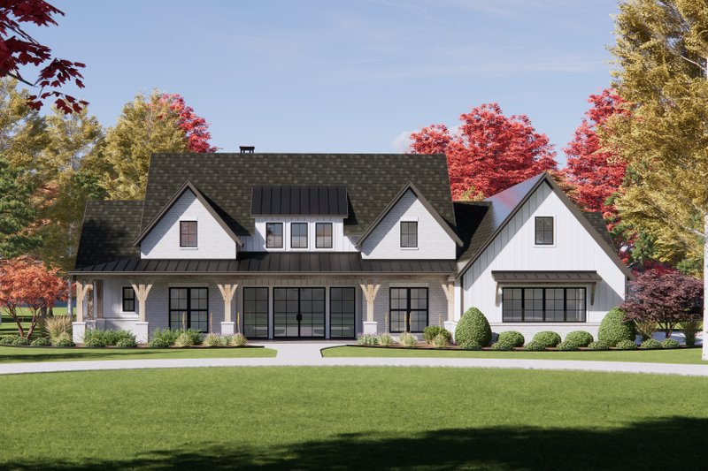 Home Plan - Farmhouse Exterior - Front Elevation Plan #1096-49