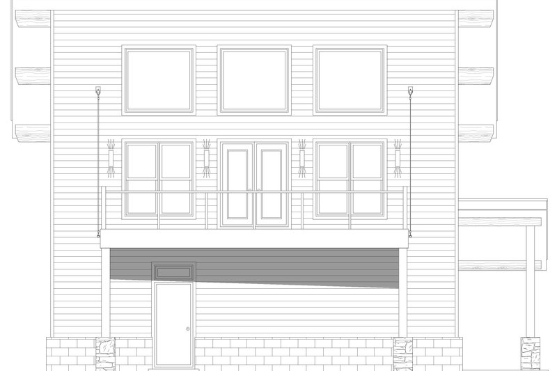 House Design - Exterior - Front Elevation 3 for Country House Plan #932-1276 - 3 bed, 2 bath