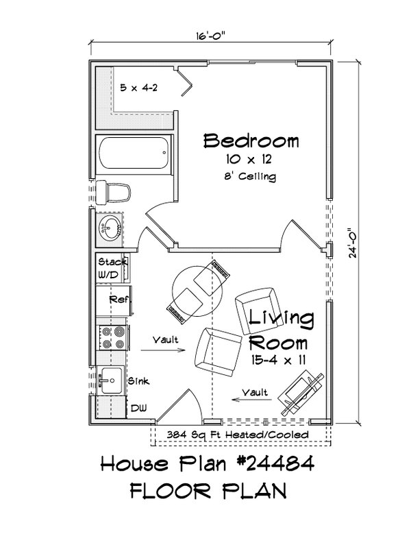 Architectural House Design - Cottage Floor Plan - Main Floor Plan #513-2277
