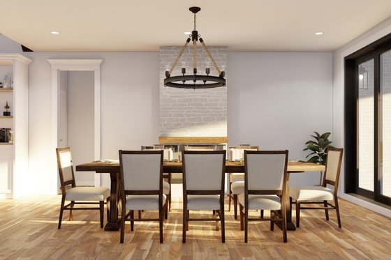 Interior - Dining Room 1 for European House Plan #923-338 - 4 bed, 4 bath