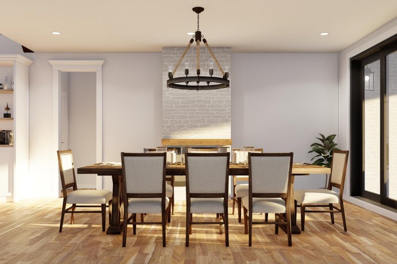 House Plan Design - Interior - Dining Room 1 for European House Plan #923-338 - 4 bed, 4 bath