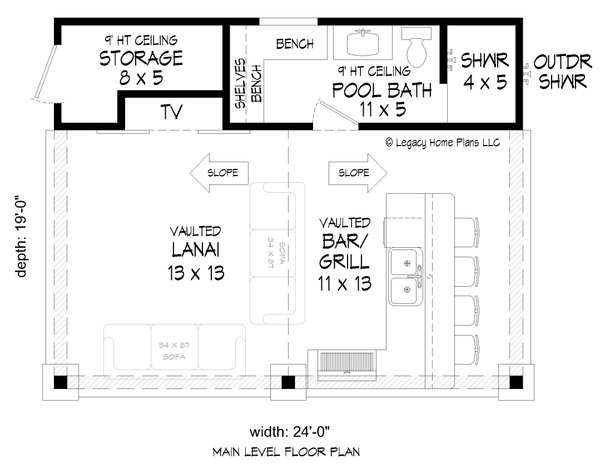 House Plan Design - Traditional Floor Plan - Main Floor Plan #932-692