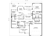 Traditional Style House Plan - 3 Beds 2 Baths 1723 Sq/Ft Plan #17-1175 