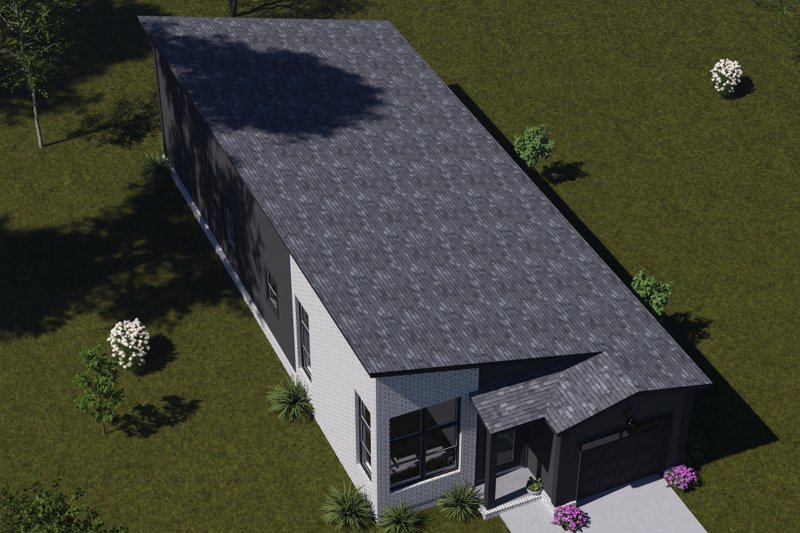 House Plan Design - Exterior - Other Elevation 3 for Modern House Plan #513-2407 - 3 bed, 2 bath