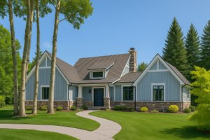 Craftsman Exterior - Front Elevation Plan #928-56