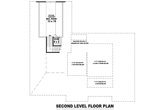 Floor Plan - Other Floor for European House Plan #81-1480 - 3 bed, 2 bath