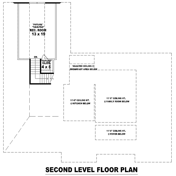 Floor Plan - Other Floor for European House Plan #81-1480 - 3 bed, 2 bath