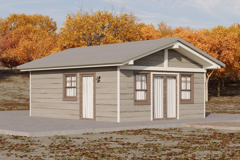 House Plan Design - Exterior - Front Elevation 2 for Traditional House Plan #1106-78, 1 bath