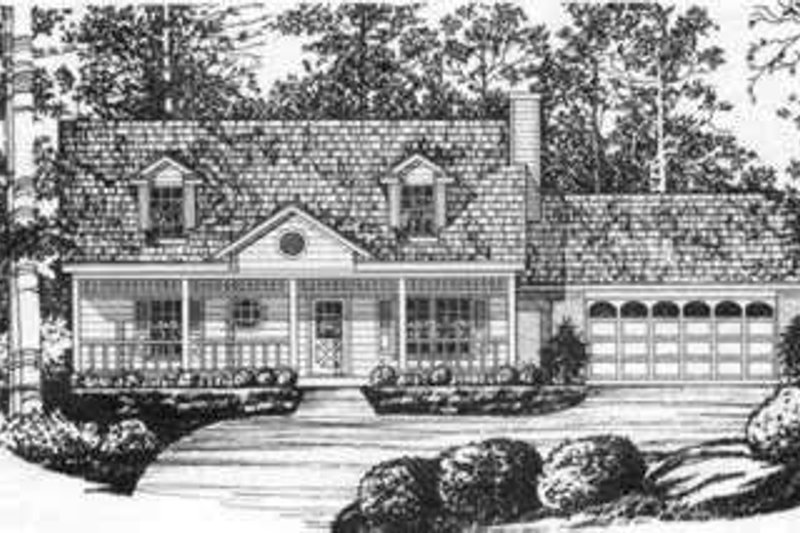 House Plan Design - Southern Exterior - Front Elevation Plan #40-347