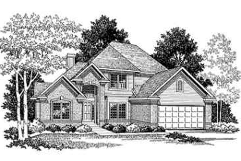 Architectural House Design - Traditional Exterior - Front Elevation Plan #70-353