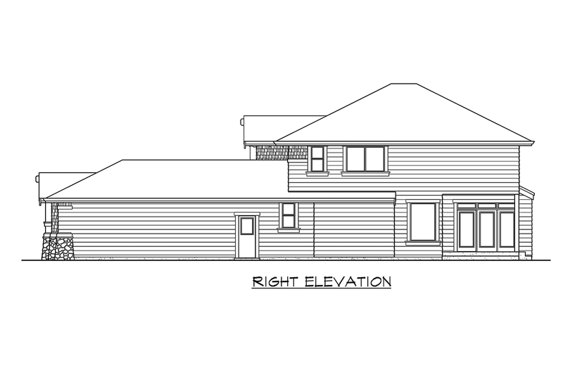 Architectural House Design - Exterior - Other Elevation 3 for Craftsman House Plan #132-123 - 3 bed, 2.5 bath