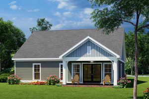 Exterior - Rear Elevation for Cottage House Plan #923-246 - 3 bed, 2 bath
