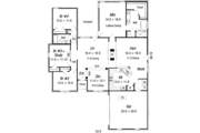 Southern Style House Plan - 4 Beds 2 Baths 2223 Sq/Ft Plan #329-125 
