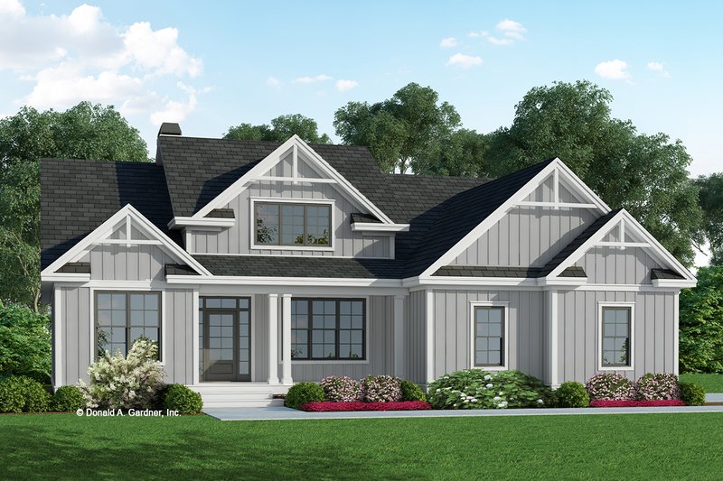 Dream House Plan - Farmhouse Exterior - Front Elevation Plan #929-1131