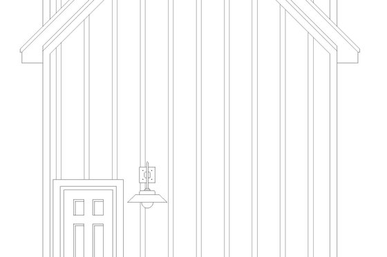 Exterior - Rear Elevation for Country House Plan #932-215, 0 bath