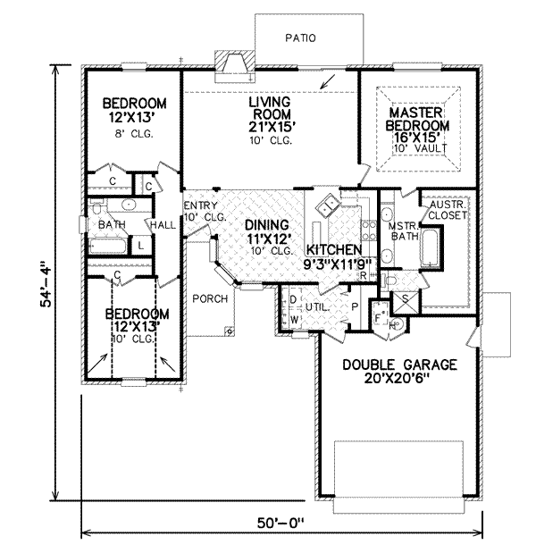 Traditional Floor Plan - Main Floor Plan #65-172