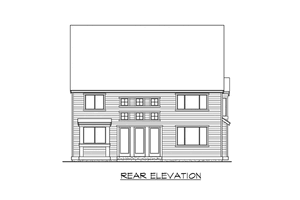 Exterior - Other Elevation 3 for European House Plan #132-157 - 4 bed, 3.5 bath
