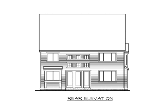 Exterior - Other Elevation 3 for European House Plan #132-157 - 4 bed, 3.5 bath