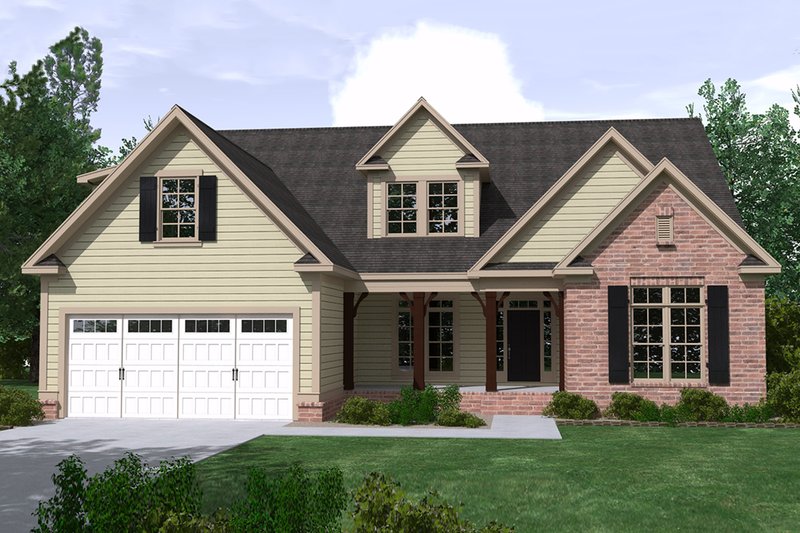 Ranch Style House Plan - 4 Beds 3.5 Baths 2329 Sq/Ft Plan #1071-21