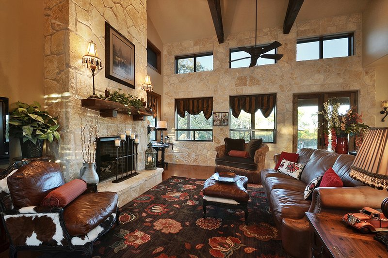 Architectural House Design - Interior - Family Room 4 for Ranch House Plan #140-149 - 3 bed, 2.5 bath