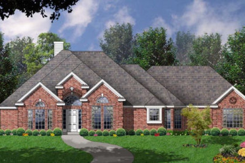 Dream House Plan - European Exterior - Front Elevation Plan #40-410