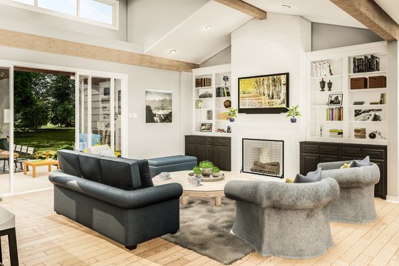 Country Interior - Family Room Plan #406-9659