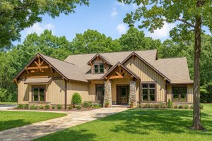 Craftsman Exterior - Front Elevation Plan #17-2374