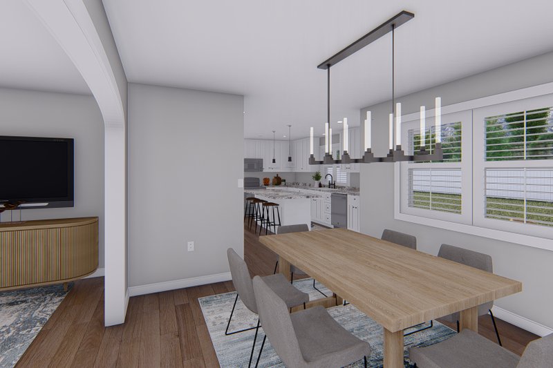 Architectural House Design - Interior - Dining Room 1 for Traditional House Plan #1060-138 - 4 bed, 2.5 bath