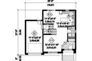 Contemporary Style House Plan - 3 Beds 1 Baths 1590 Sq/Ft Plan #25-4340 