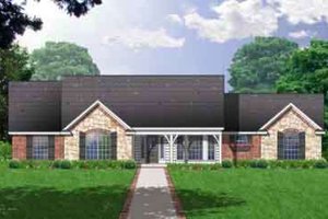 Traditional Exterior - Front Elevation Plan #40-334