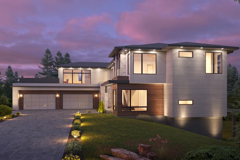 Architectural House Design - Exterior - Other Elevation for Contemporary House Plan #1066-186 - 5 bed, 6.5 bath