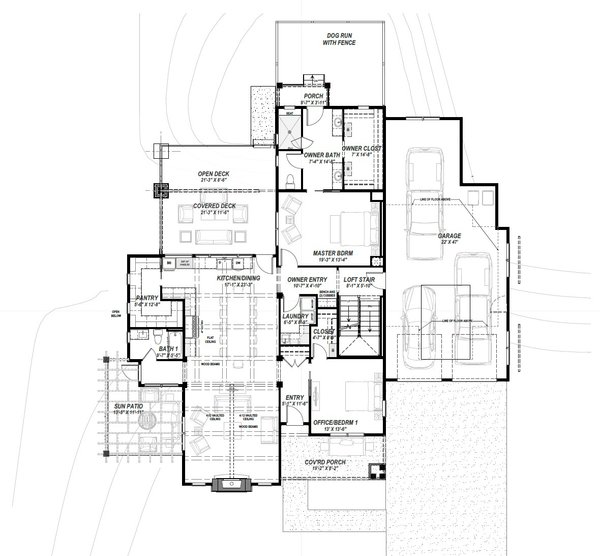Craftsman Floor Plan - Main Floor Plan #1069-39