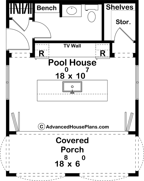 House Blueprint - Mediterranean Floor Plan - Main Floor Plan #455-640