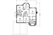 European Style House Plan - 4 Beds 2.5 Baths 2578 Sq/Ft Plan #25-2226 