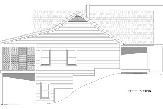 Exterior - Other Elevation for Country House Plan #932-756 - 2 bed, 2 bath