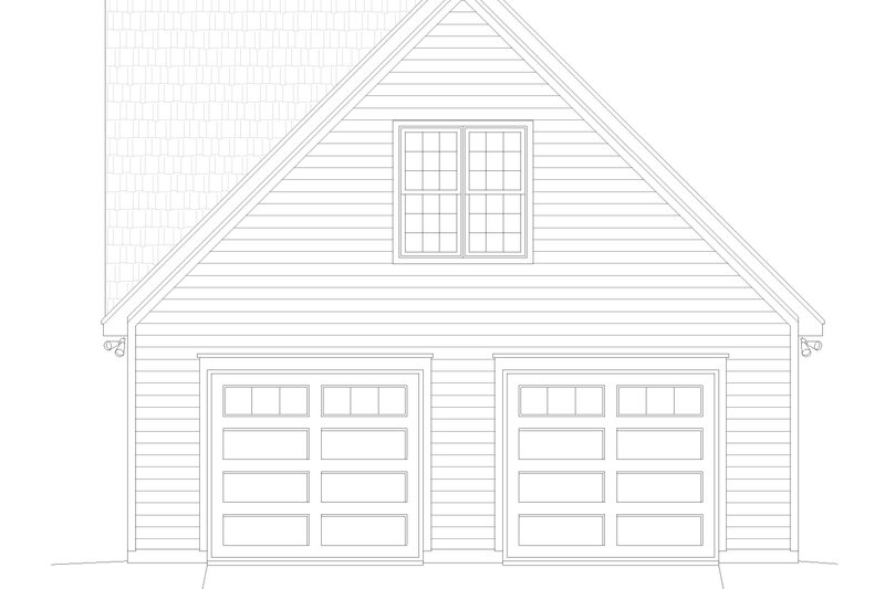 Architectural House Design - Exterior - Front Elevation 3 for Country House Plan #932-1393, 0 bath