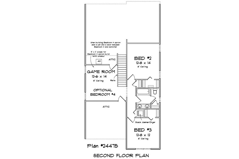 House Design - Floor Plan - Upper Floor for Cottage House Plan #513-2268 - 4 bed, 2.5 bath