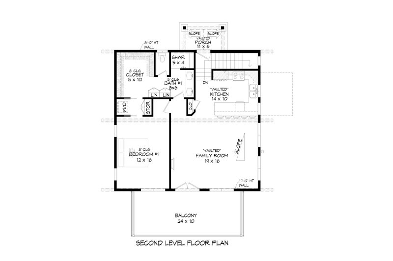 House Plan Design - Floor Plan - Upper Floor for Modern House Plan #932-738 - 3 bed, 2 bath