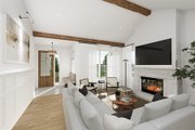 Craftsman Style House Plan - 4 Beds 2 Baths 1625 Sq/Ft Plan #23-2847 