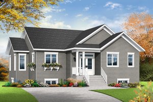 Ranch Exterior - Front Elevation Plan #23-2614